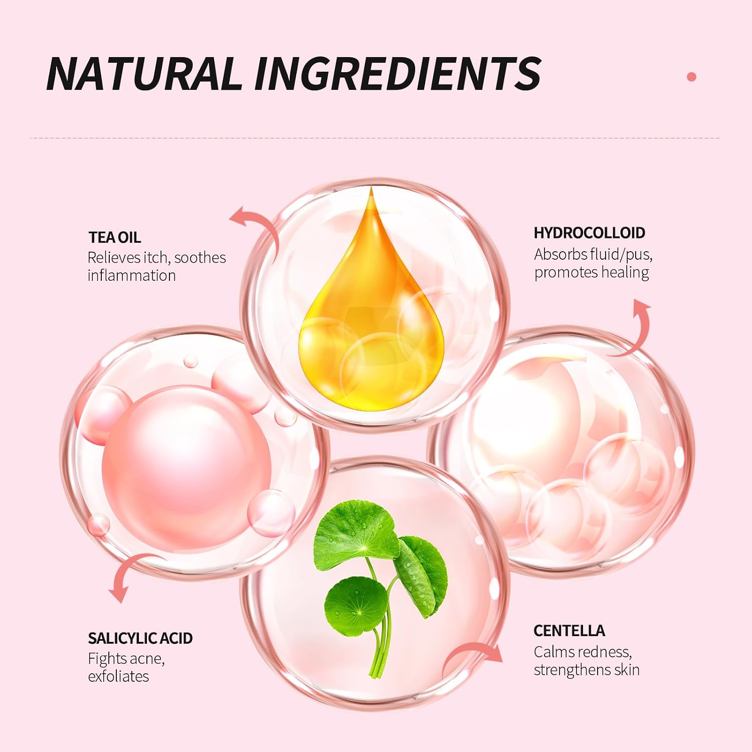 Pimple Patches for Face. 459 Counts Clear Acne Patches. Zit Patches with Tea Tree Oil. Salicylic Acid & Hydrocolloid for Skin Care. Hydrocolloid Patch for face | 3 Sizes : Beauty & Personal Care