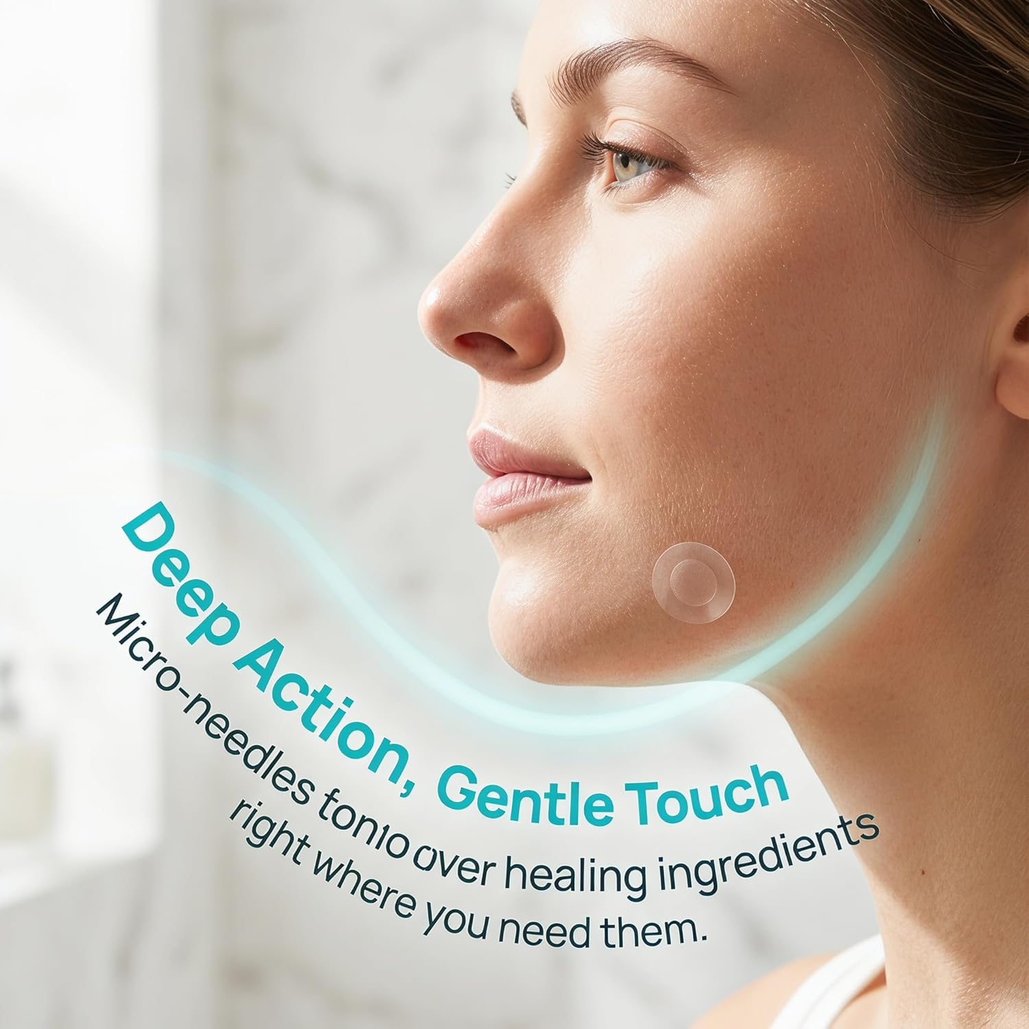 Microdarts Pimple Patches for Face. Deep & Early-Stage Zit Care. 9 Count with Cleana Swab