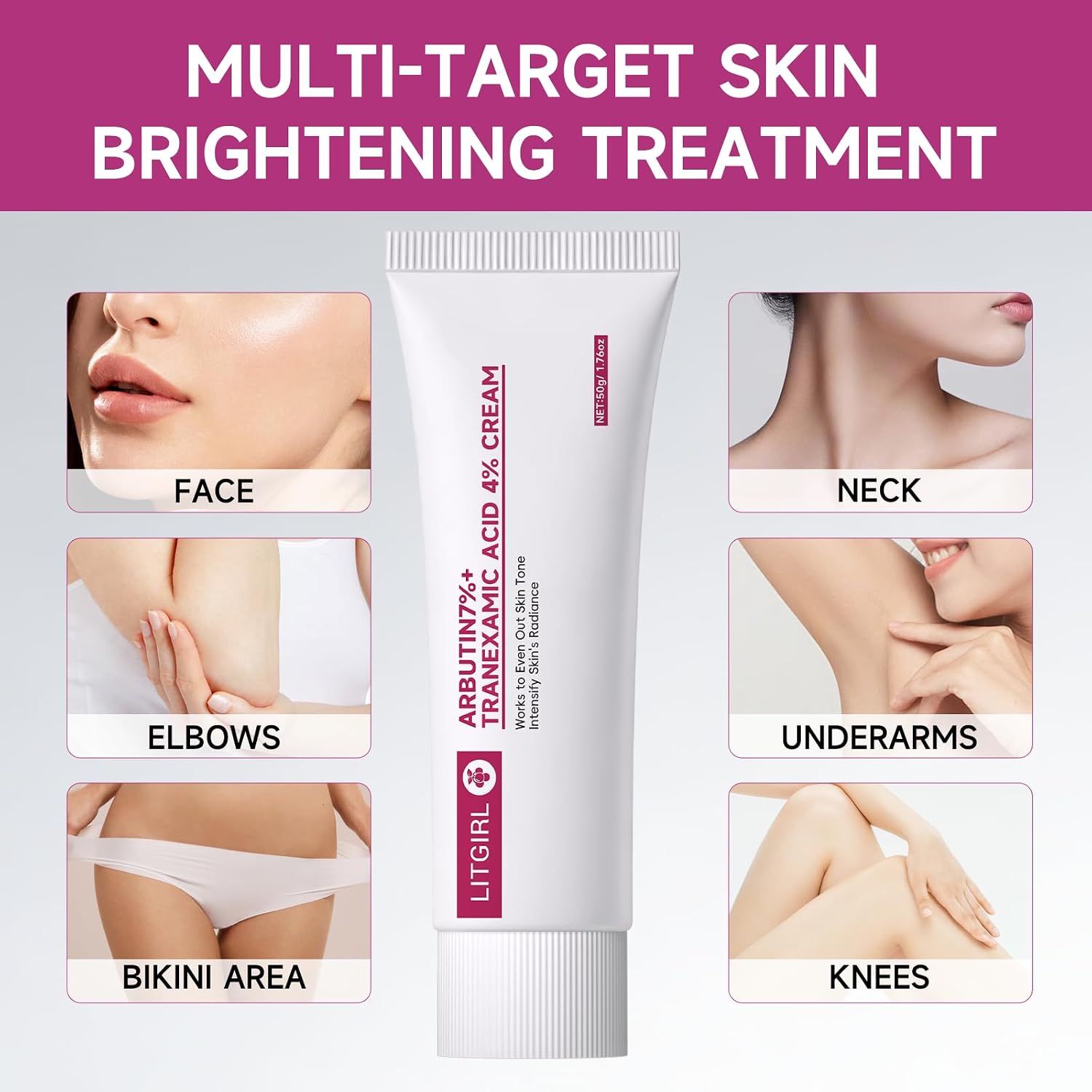 Arbutin Cream 7% + Tranexamic Acid 4%. Dark Spot Corrector for Face & Body. Arbutin 7.0+ Txa 4.0 Cream for Dull & Uneven Skin Tone. Hydrating Non-Irritating Moisturizer Face Cream for Women. 1.76 oz : Beauty & Personal Care