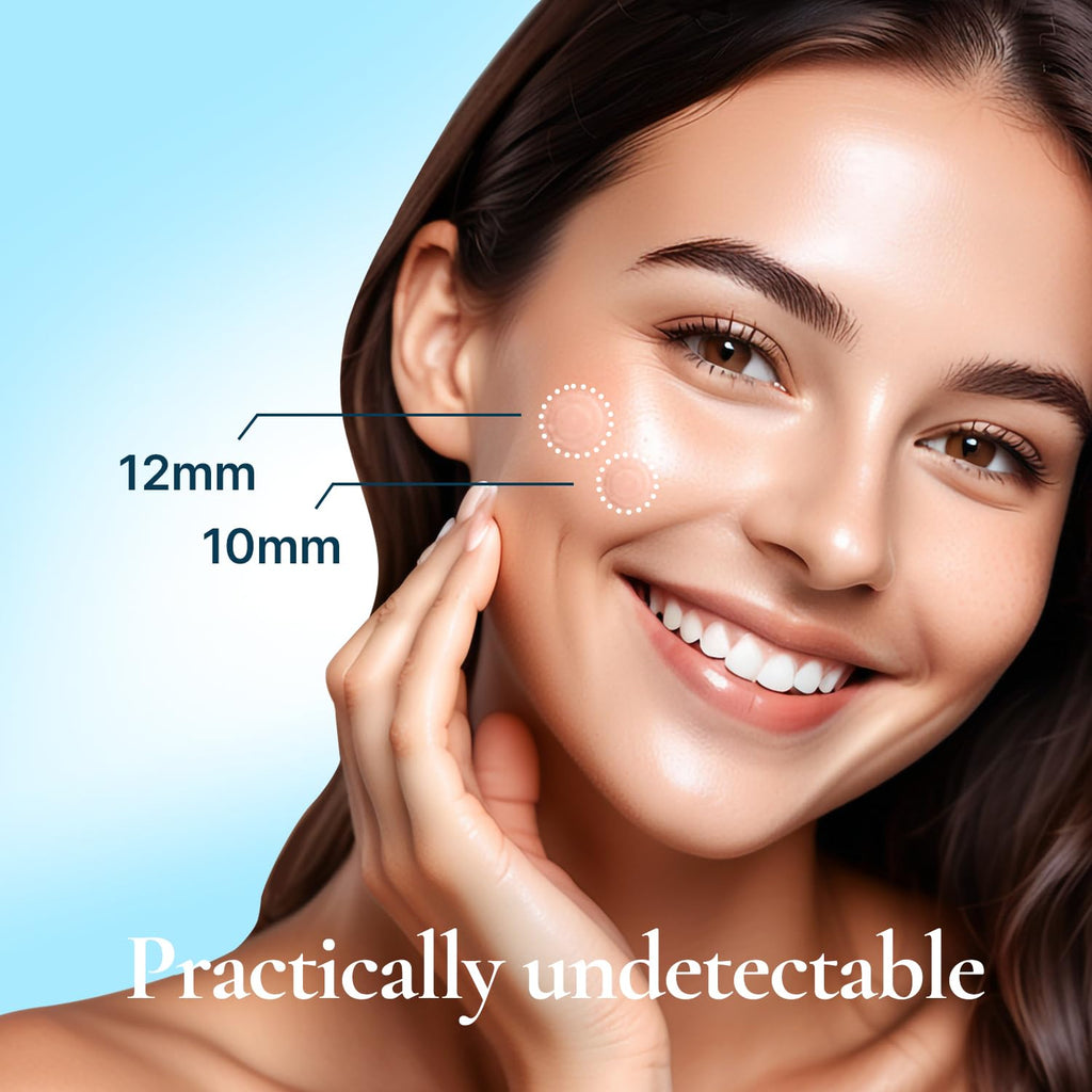 Discreet Acne Pimple Patch | Spot Cover Treatment Solution Cystic Acne Pimple Scars | Hydrocolloid Facial Stickers | Waterproof Patches Quick Healing Pimples