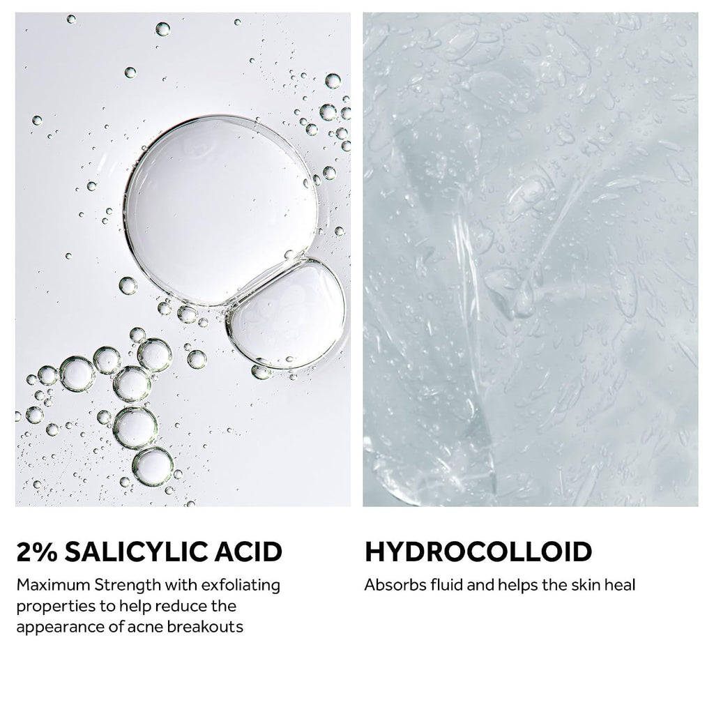 No7 Derm Solutions 2% Salicylic Acid Pimple Patches for Face - Invisible Spot Treatment for Blemish Prone Skin - Acne Patches in Four Sizes - Fragrance Free Facial Skin Care Products (28 ct) : Beauty & Personal Care