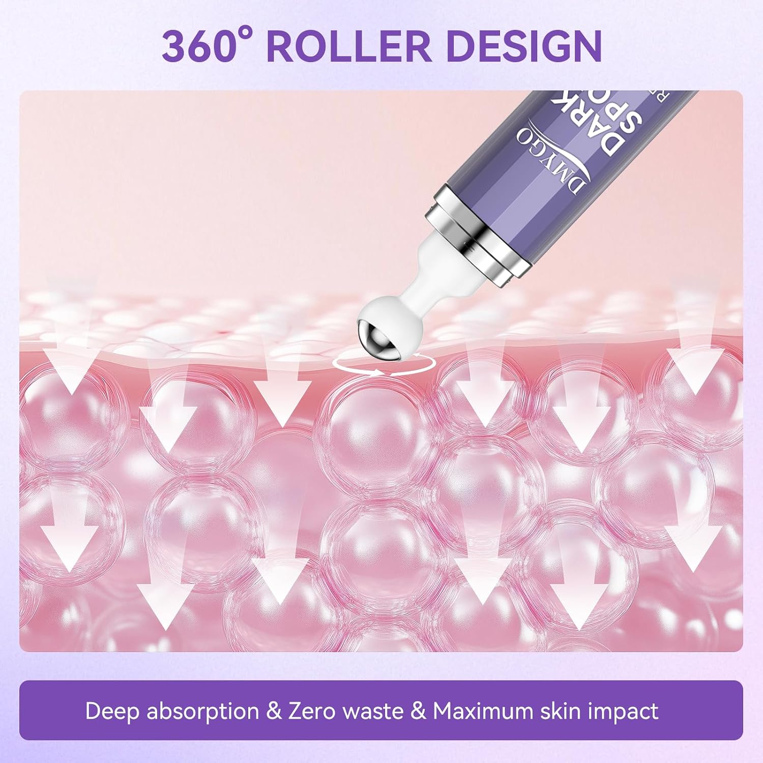 Dark Spot Remover for Face Body and Hands. Dark Spot Corrector for Melasma Age Spot Sun Spot. Brown Spot Remover for Women and Men with 360° Roller