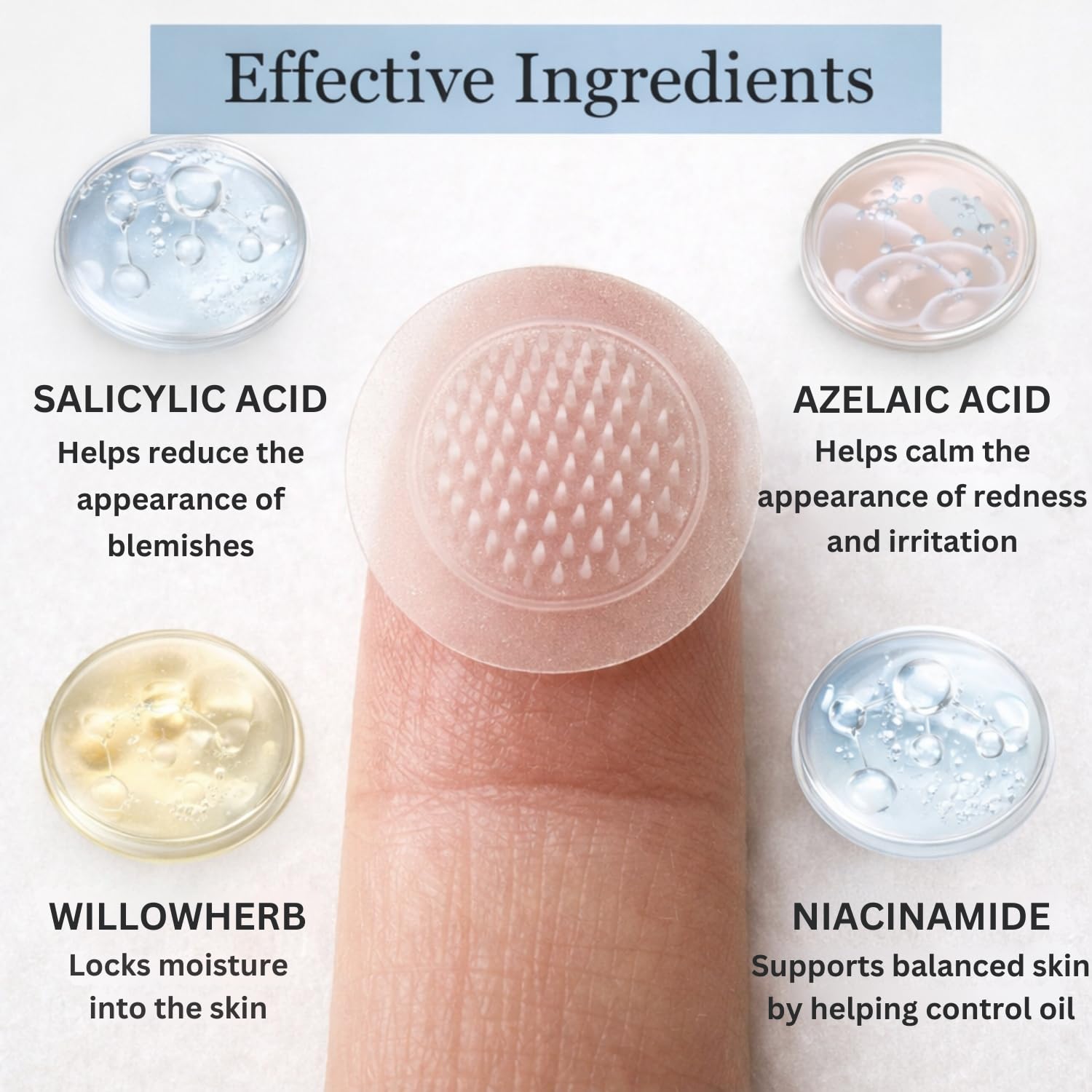 ivoryloom Microdart Spot Patch | Targeted Blemish Care with Salicylic Acid. Azelaic Acid. Niacinamide and Willowherb | For Early-Stage Blemishes | 8 Patches