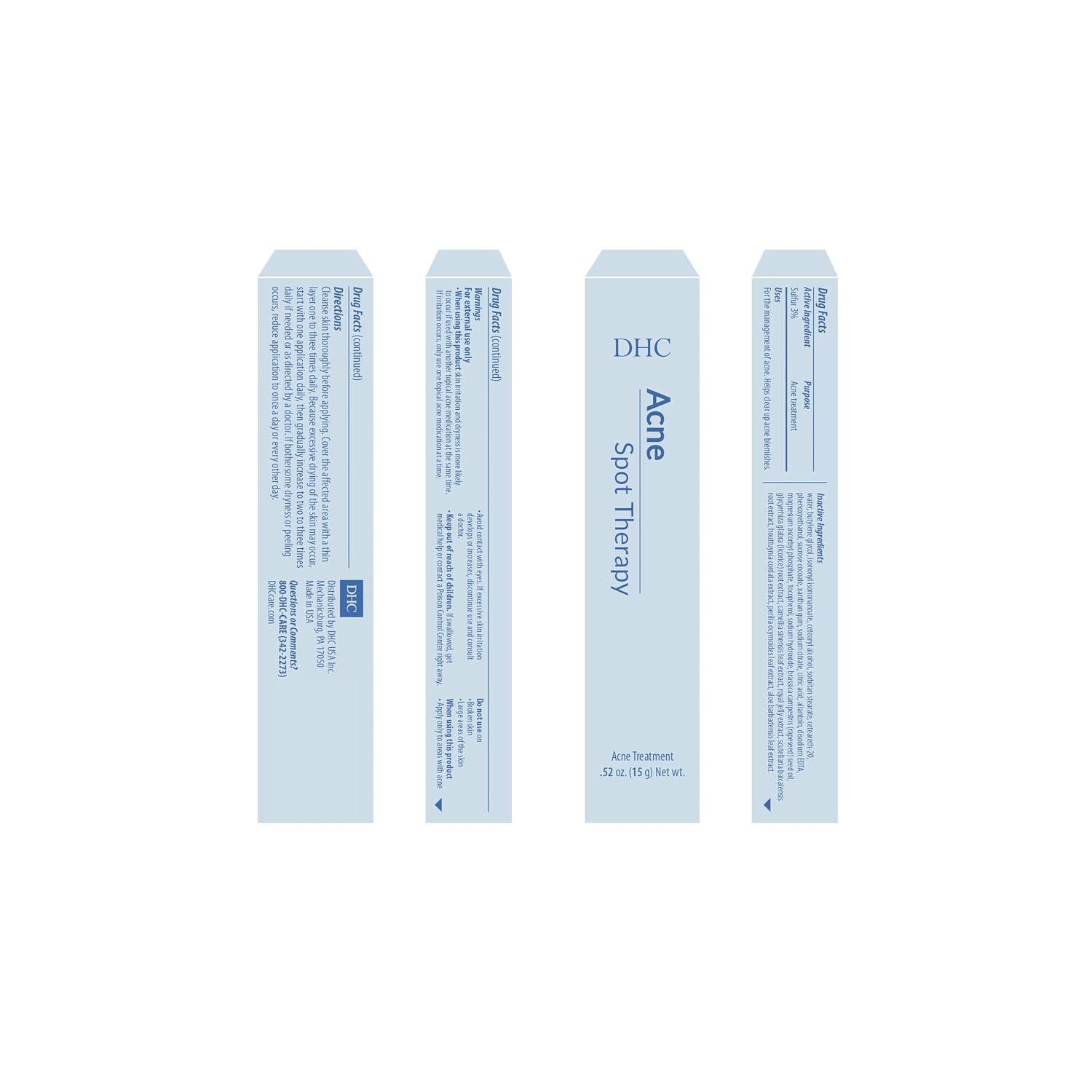 DHC Acne Spot Therapy. 0.52 oz. Net wt. : Beauty & Personal Care