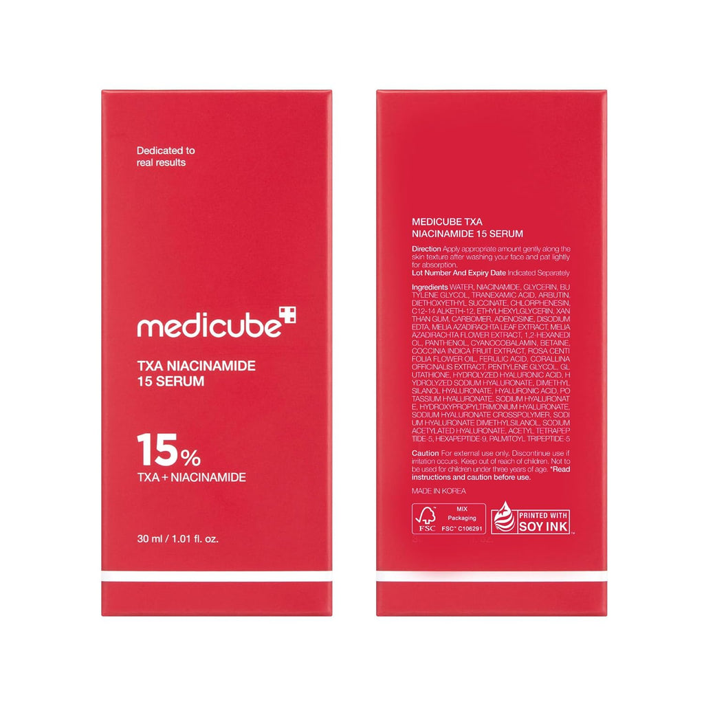 medicube TXA+Niacinamide 15% Glow Facial Serum for After Spot Care | All-in-One Daily Korean Skincare | Uneven Skin Tone. Texture. and Hydration Care | High-Potency Tranexamic Acid 5% | 1.01 fl.oz : Beauty & Personal Care