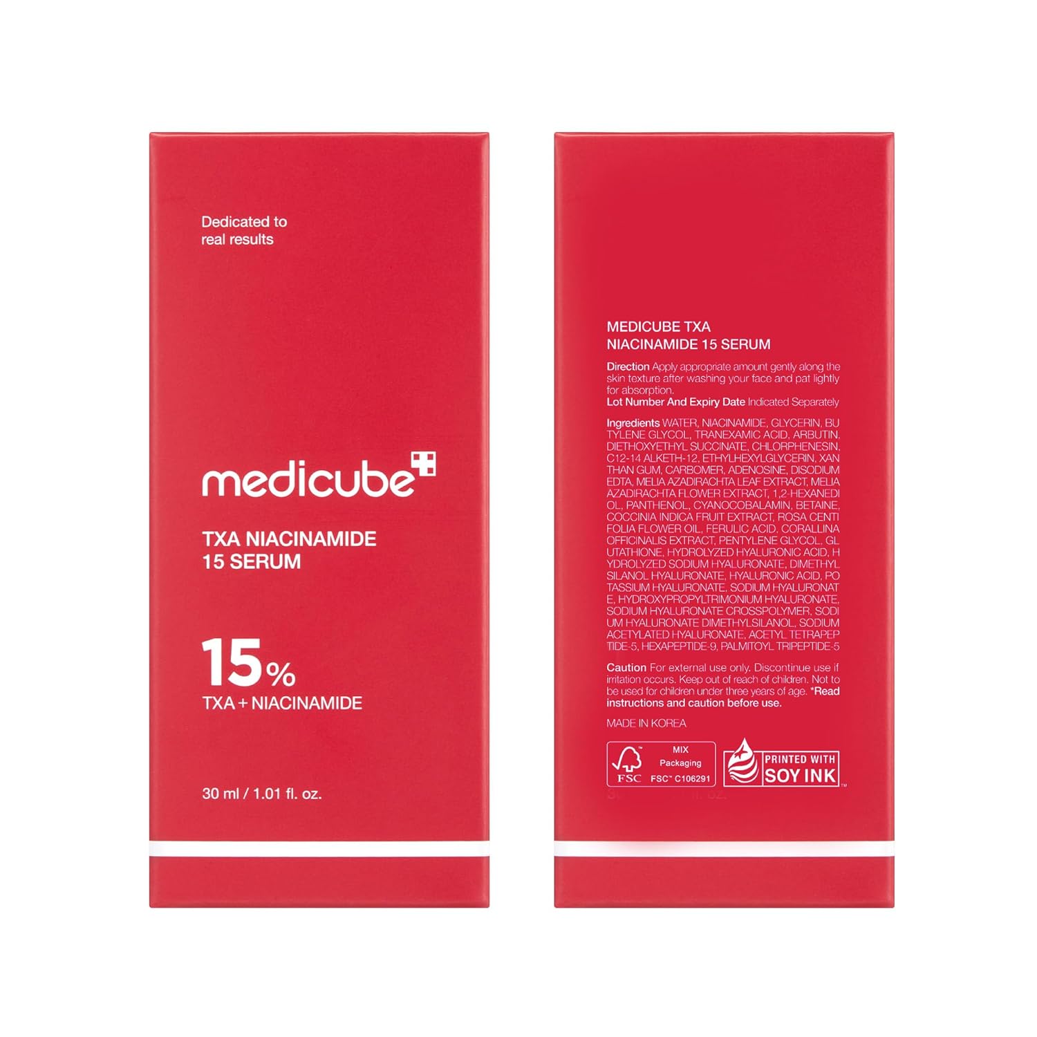 medicube TXA+Niacinamide 15% Glow Facial Serum for After Spot Care | All-in-One Daily Korean Skincare | Uneven Skin Tone. Texture. and Hydration Care | High-Potency Tranexamic Acid 5% | 1.01 fl.oz : Beauty & Personal Care