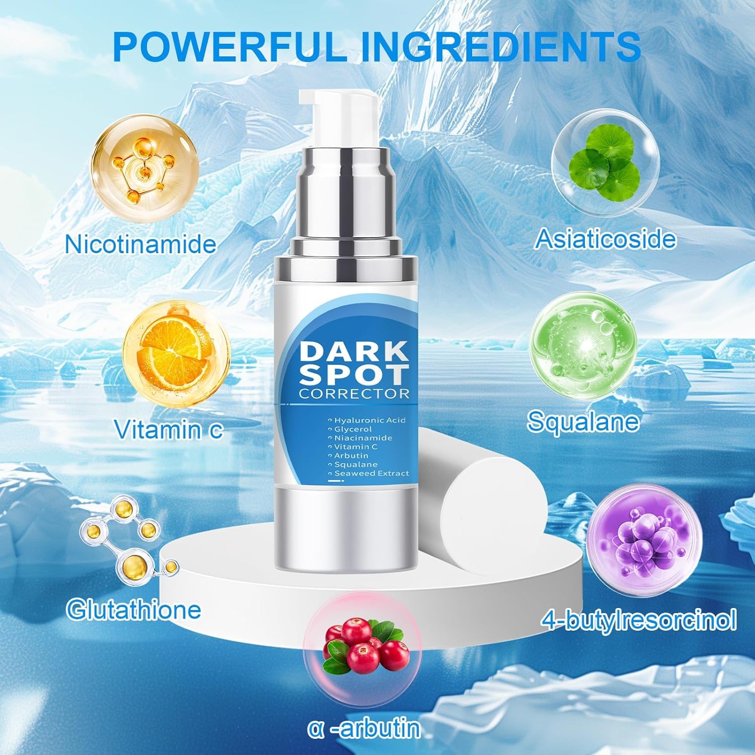 Dark Spot Remover for Face. Dark Spot Corrector. Dark Spot Serum for Sun Spots. Age Spots. Brown Spots.Acne Scars.Melasma Brown Spot -Advanced Formula with Niacinamide Vitamin C (1 Fl Oz (Pack of 1) : Everything Else