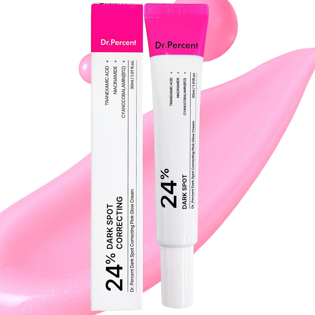Dark Spot 24% Correcting Pink Glow Cream | Tranexamic Acid 6%. Niacinamide 5%. Dark Spots. Freckle. Blemishes. Pigmentation. Non-Irritating. Korean Skincare. 30ml. 1.01 fl.oz. : Beauty & Personal Care