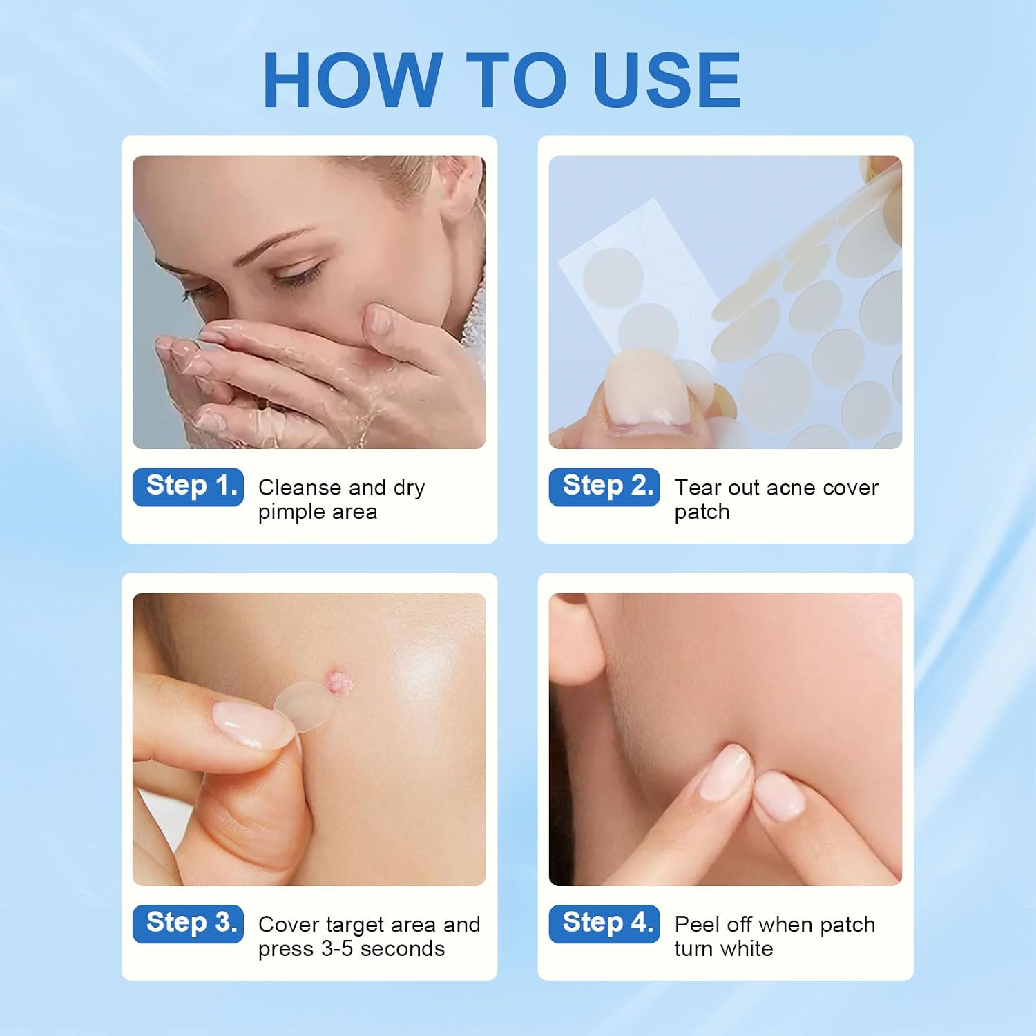 Amouy Acne Pimple Patch- 2 Sizes 612 Dots Thin & Thick Hydrocolloid Patches for Face with Witch Hazel. Tea Tree & Calendula Oil. Extra Adhesion Pimple Patches for Face Zit Patch Acne Dots : Beauty & Personal Care