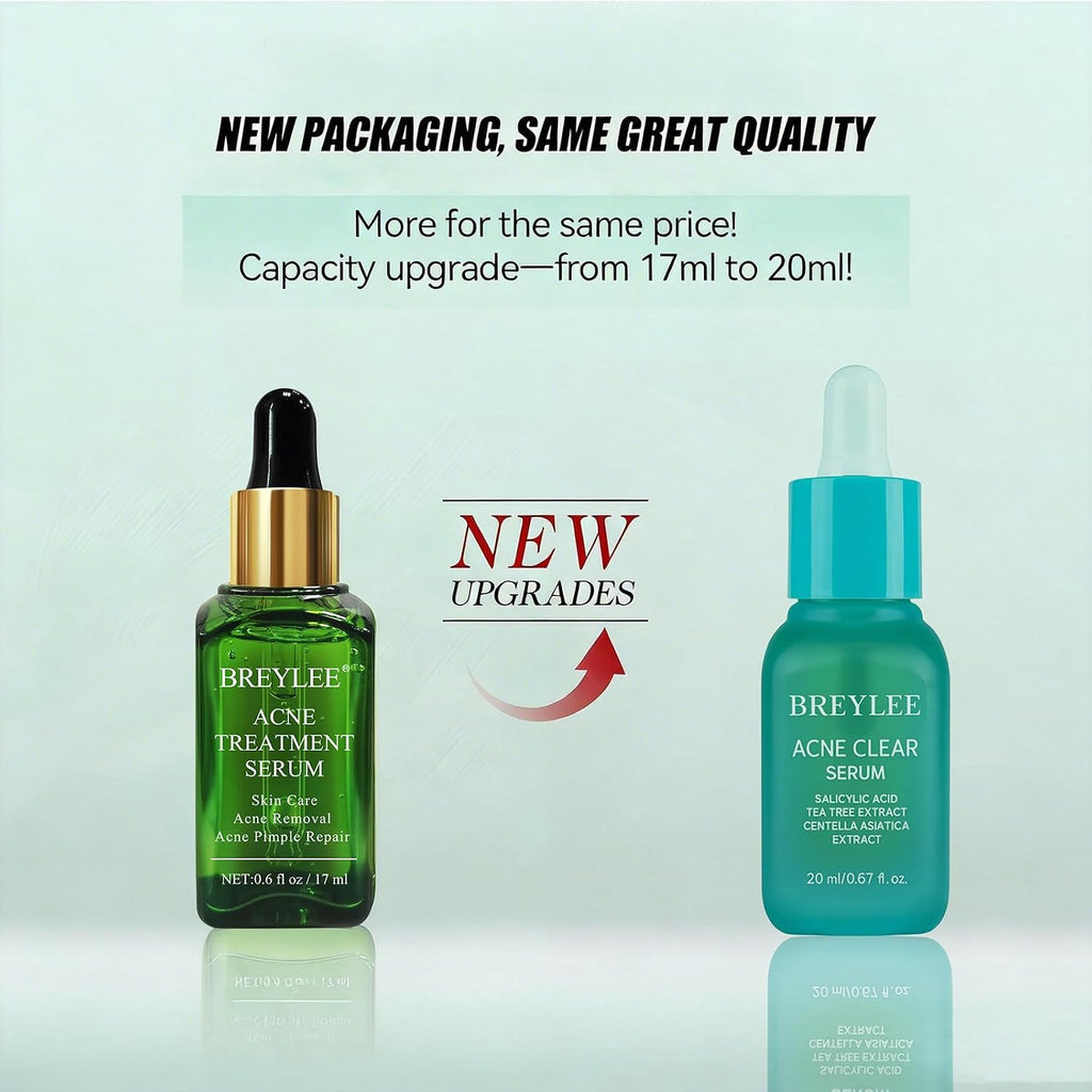 Tea Tree Acne Treatment Serum. Salicylic Acid & Centella Asiatica Serum for Severe Acne. Breakouts. Pimple Remover.Skin Repair (20ml.0.67oz)