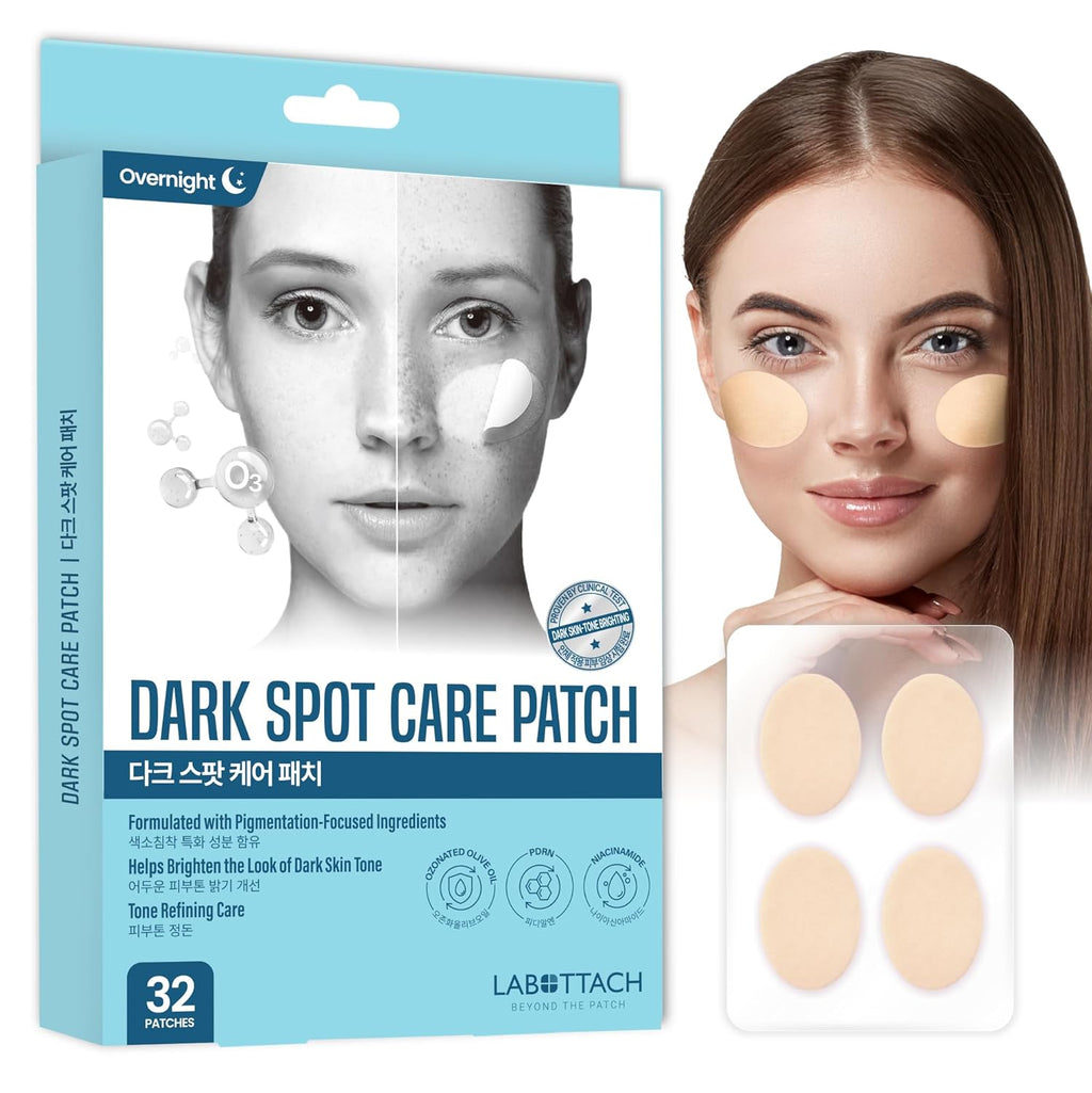 Dark Spot Care Patches – 32pcs | Labottach Korean Skincare Hydrogel Brightening Patch with Ozonated Olive Oil. Niacinamide. Alpha-Arbutin & PDRN | Skin Tone & Spot Care | Home Skin Routine : Beauty & Personal Care