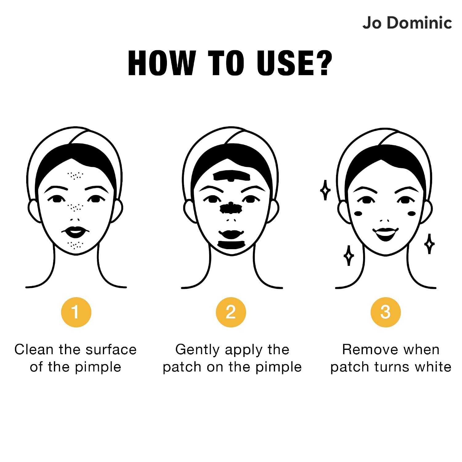 Jo Dominic MAGIX PATCH T-Zone Acne Patches Large Hydrocolloid Pimple Patches for Forehead. Nose & Chin – Absorbs Oil & Blemishes Fast – Vegan & Cruelty-Free (12 Count) : Beauty & Personal Care