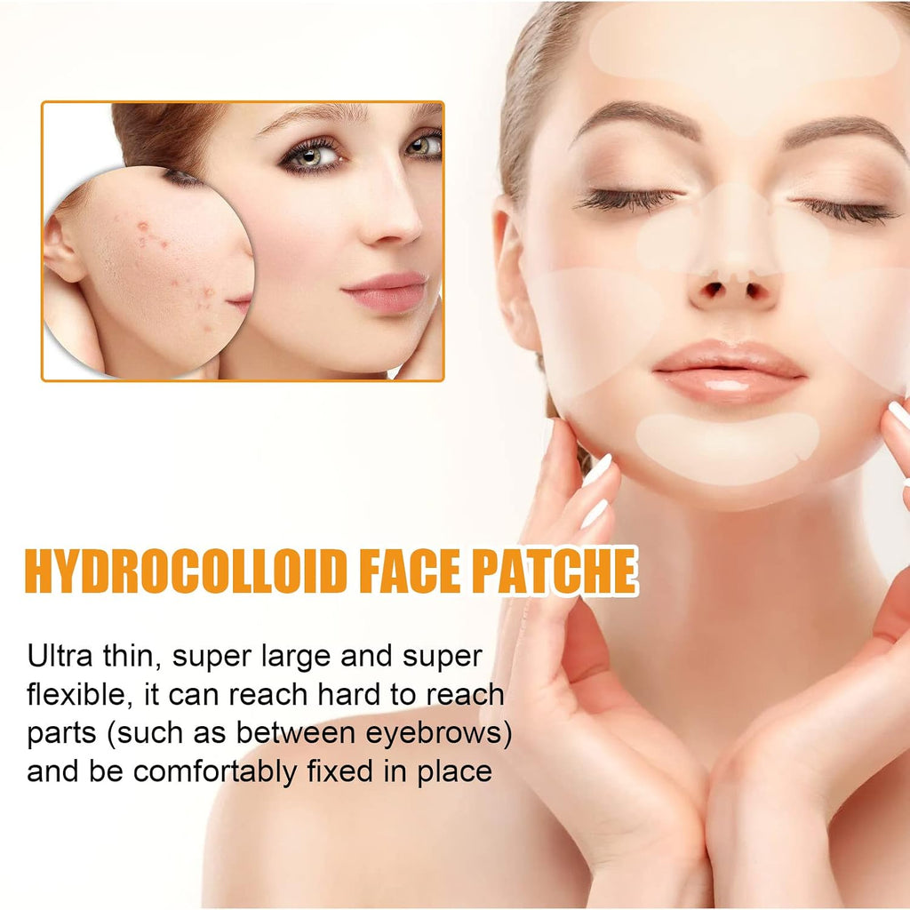 20PCS Hydrocolloid Acne Clearing Patches for Full-Face Spot Coverage - Absorbing Clearing Skin Care for Pimples and Blemishes