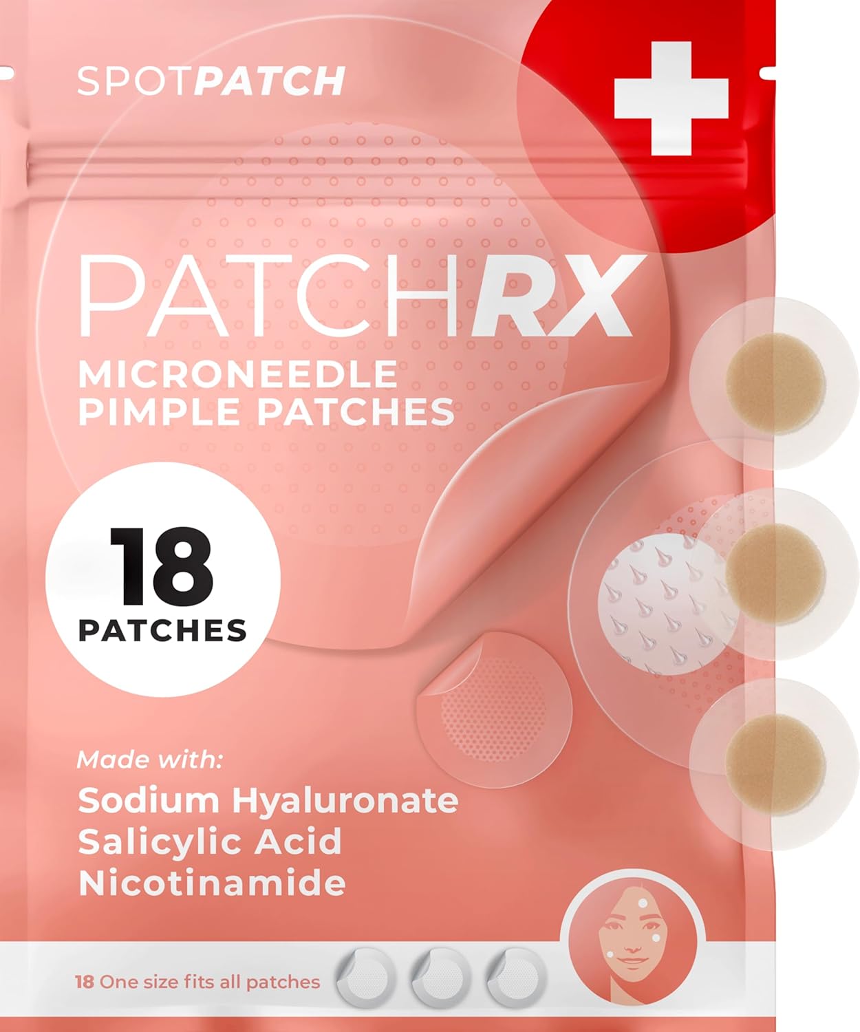 PatchRx Acne Patches (120 Count) with Tea Tree Oil. Hydrocolloid Pimple Patches for Face - Zit Patch Acne Dots - Pimple Patch with 3 Size Acne Stickers : Everything Else