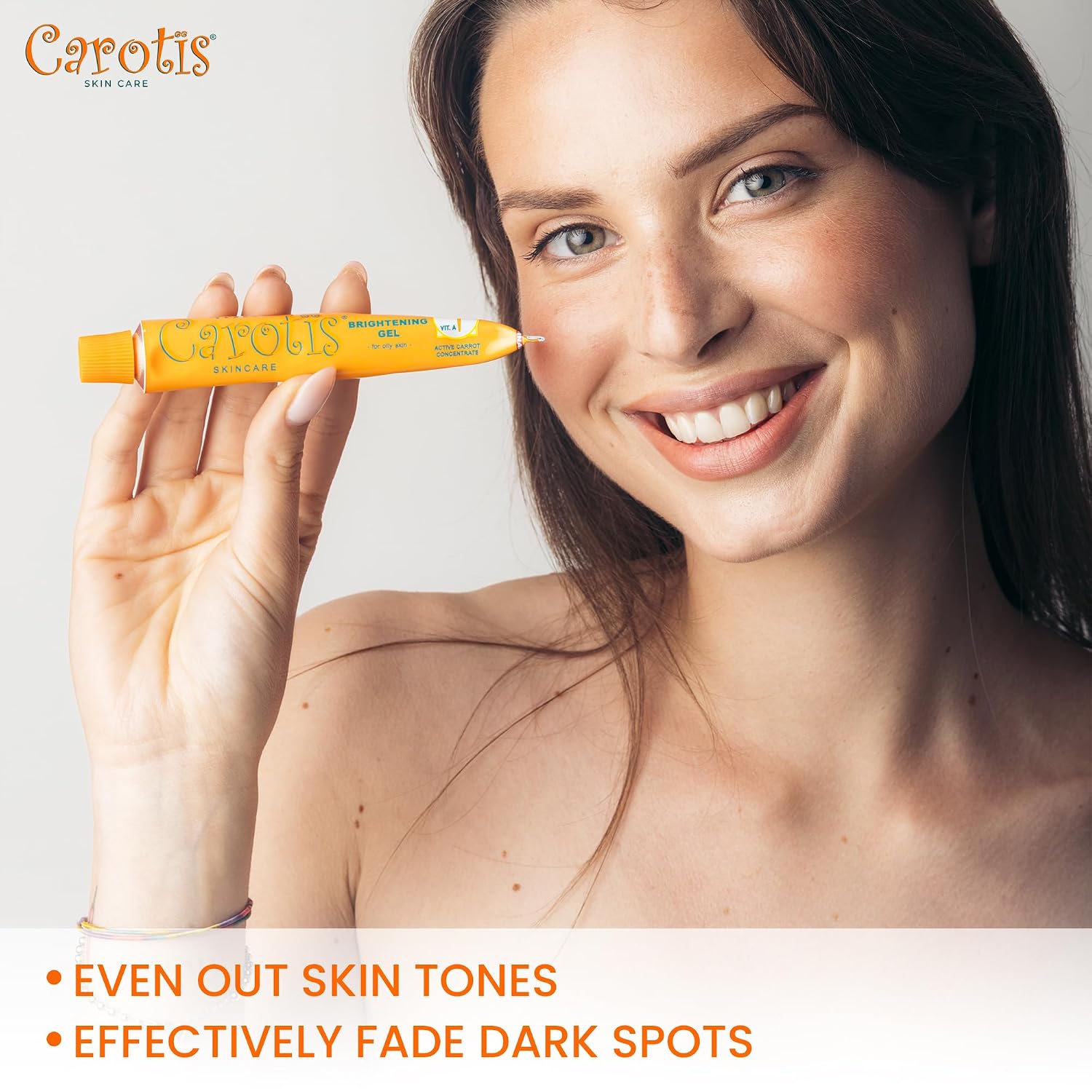 Brightening Gel | 30g / 1 fl oz | Fade Dark Spots on: Face Armpit. Body Knees. Feet. Hands. & Even Out Skin Tone | with Carrot Oil and Alpha Arbutin. For : Beauty & Personal Care