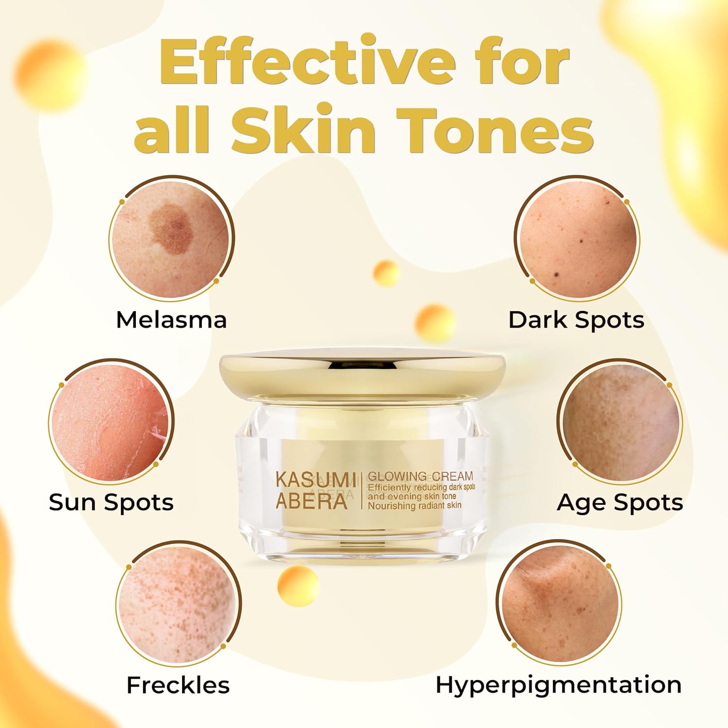 Kasumi Glowing Cream. Melasma Treatment with Niacinamide & HA. Dark Spot Remover For Face. Reduce Fine Lines. Wrinkles. Anti-aging. Red Ginseng Extract. Melasma Cream (0.7 Oz Per Item) : Beauty & Personal Care