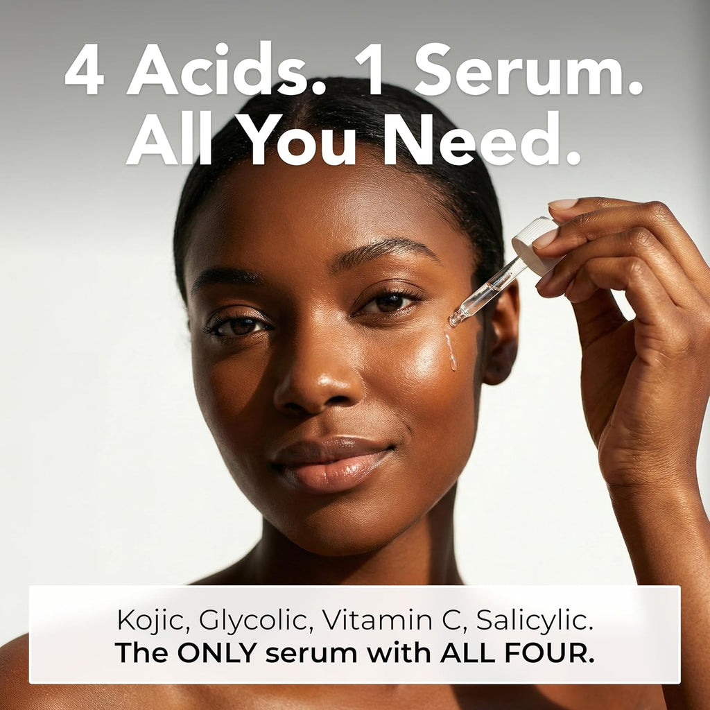 Kojic Acid Serum with Turmeric. Niacinamide & Glycolic Acid - Dark Spot Remover for Face. Hyperpigmentation Treatment & Skin Brightening Serum : Beauty & Personal Care