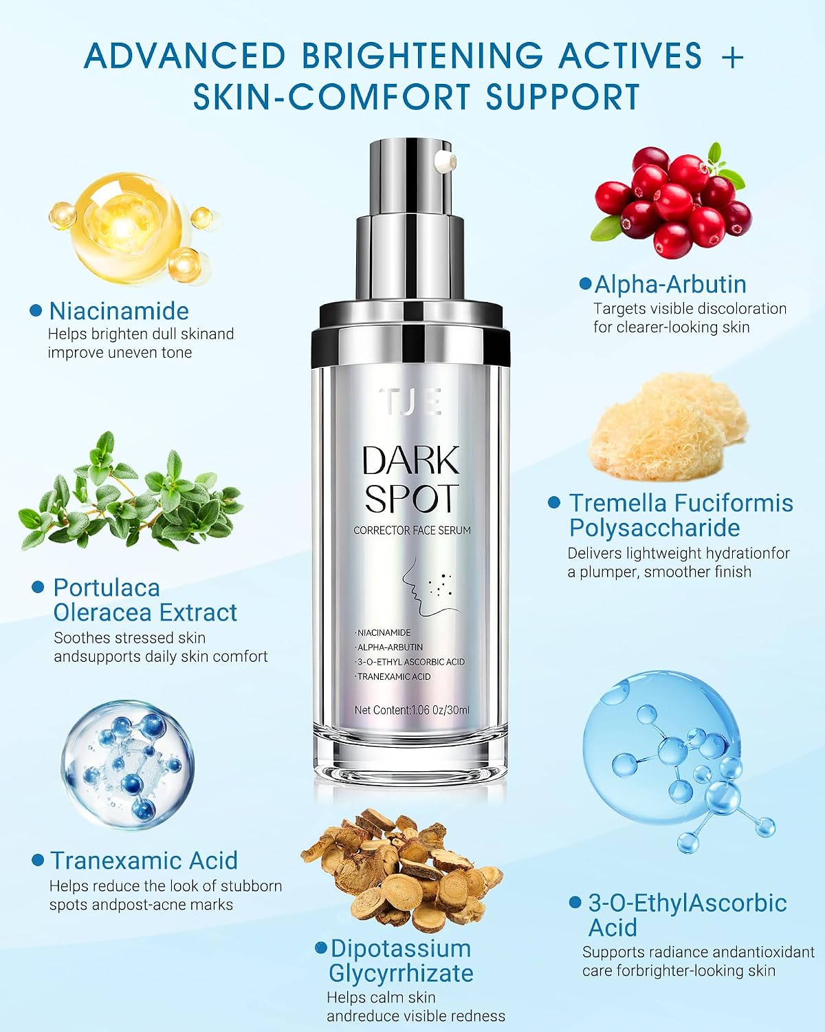 Dark Spot Remover Serum for Face and Body. Brightening Face Serum for Uneven Skin Tone. Sun Spots. Age Spots and Post Acne Marks. Lightweight Daily Skincare for Neck and Hands
