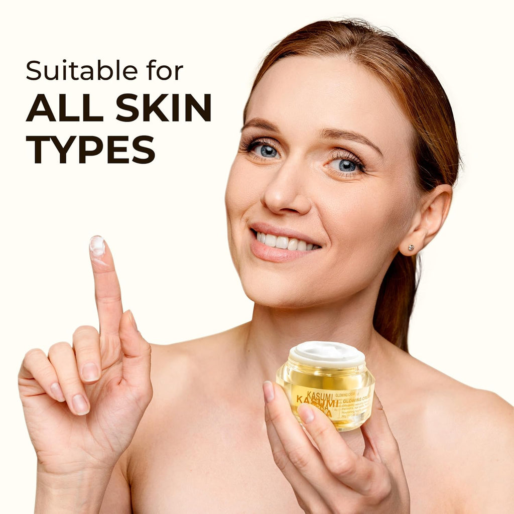 Kasumi Glowing Cream. Melasma Treatment For Face with Niacinamide & HA. Dark Spot Remover. Reduce Fine Lines. Wrinkles. Anti-aging. with Red Ginseng Extract (1.06 Oz Per Item)(Upgraded Version) : Beauty & Personal Care