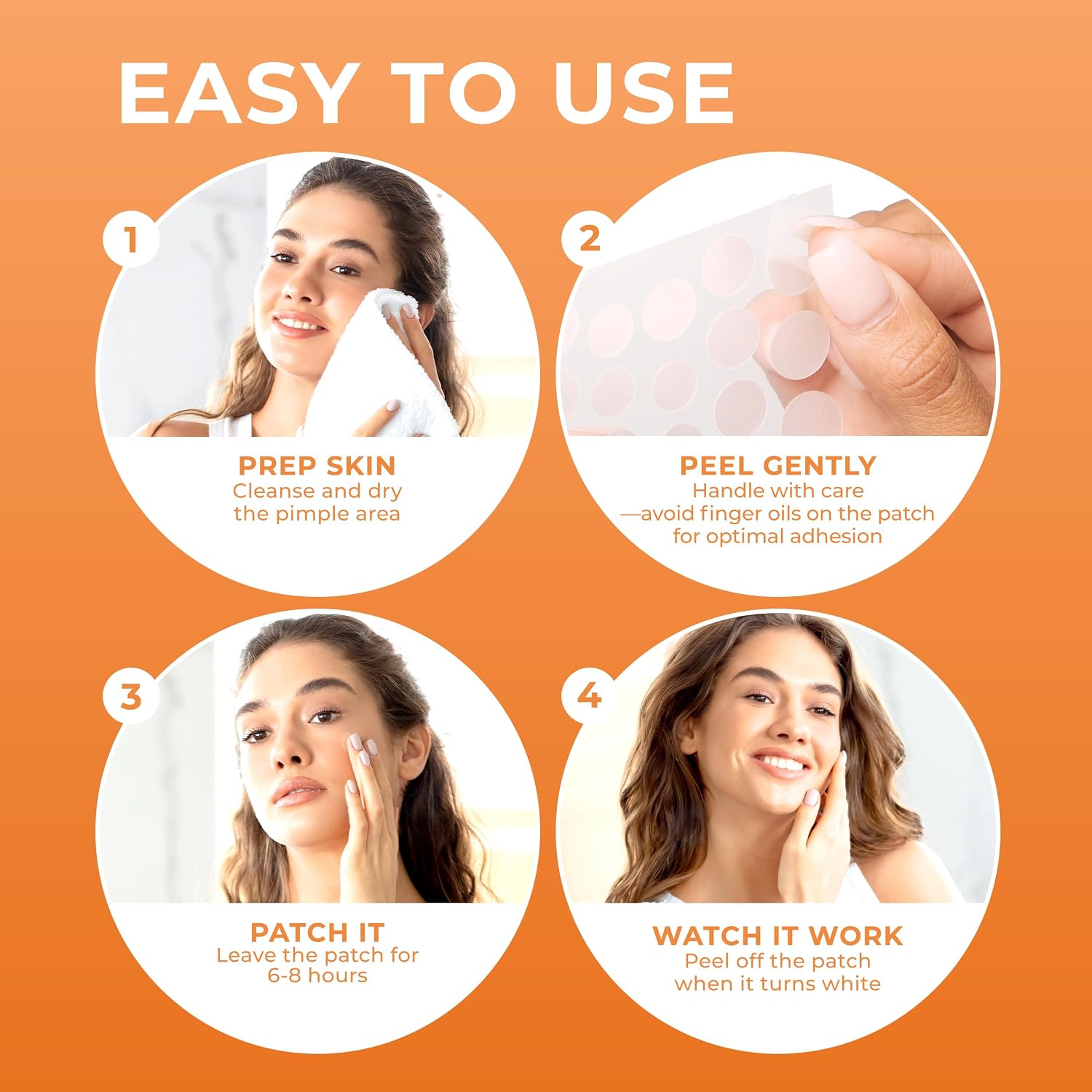 PatchRx Acne Patches (120 Count) with Tea Tree Oil. Hydrocolloid Pimple Patches for Face - Zit Patch Acne Dots - Pimple Patch with 3 Size Acne Stickers : Everything Else