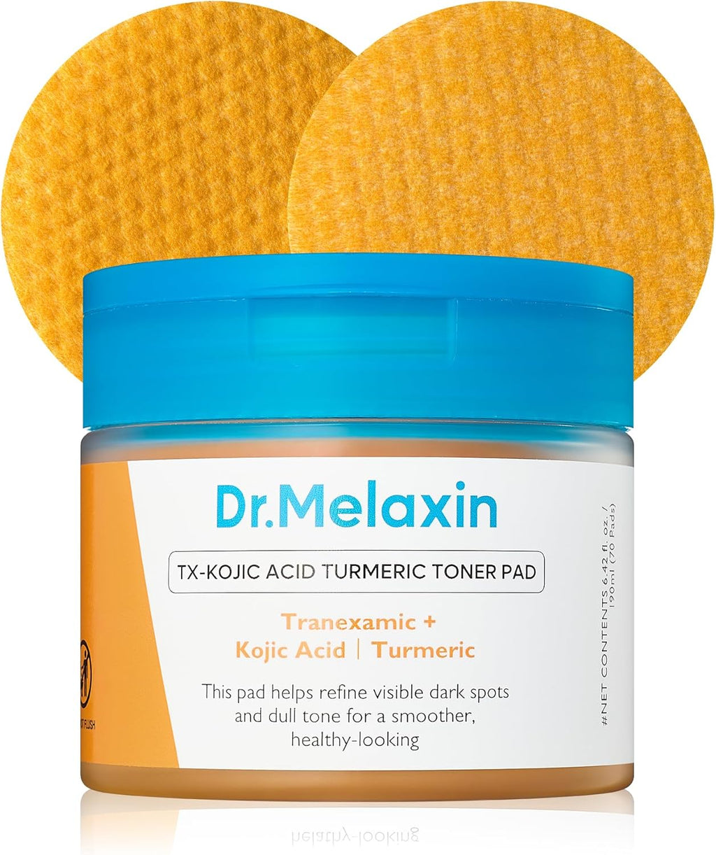 TX Kojic Acid Turmeric Toner Pads with Tranexamic Acid. Brightening Toner Pad for Pigmentation & Dark Spot Care. Gentle Keratin Care for Radiant Skin. Korean Skincare. 70 Sheets : Beauty & Personal Care