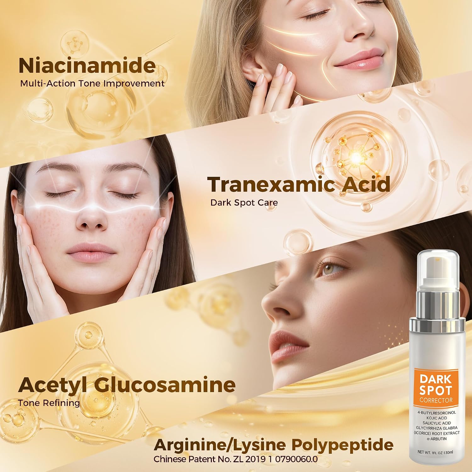 Dark Spot Remover For Face Body with 5% Niacinamide: Dark Spot Corrector for Sun Spots Freckles and Brown Spots Hyaluronic Acid & Peptides Anti-Aging Fade Cream Moisturizer for All Skin Types : Beauty & Personal Care