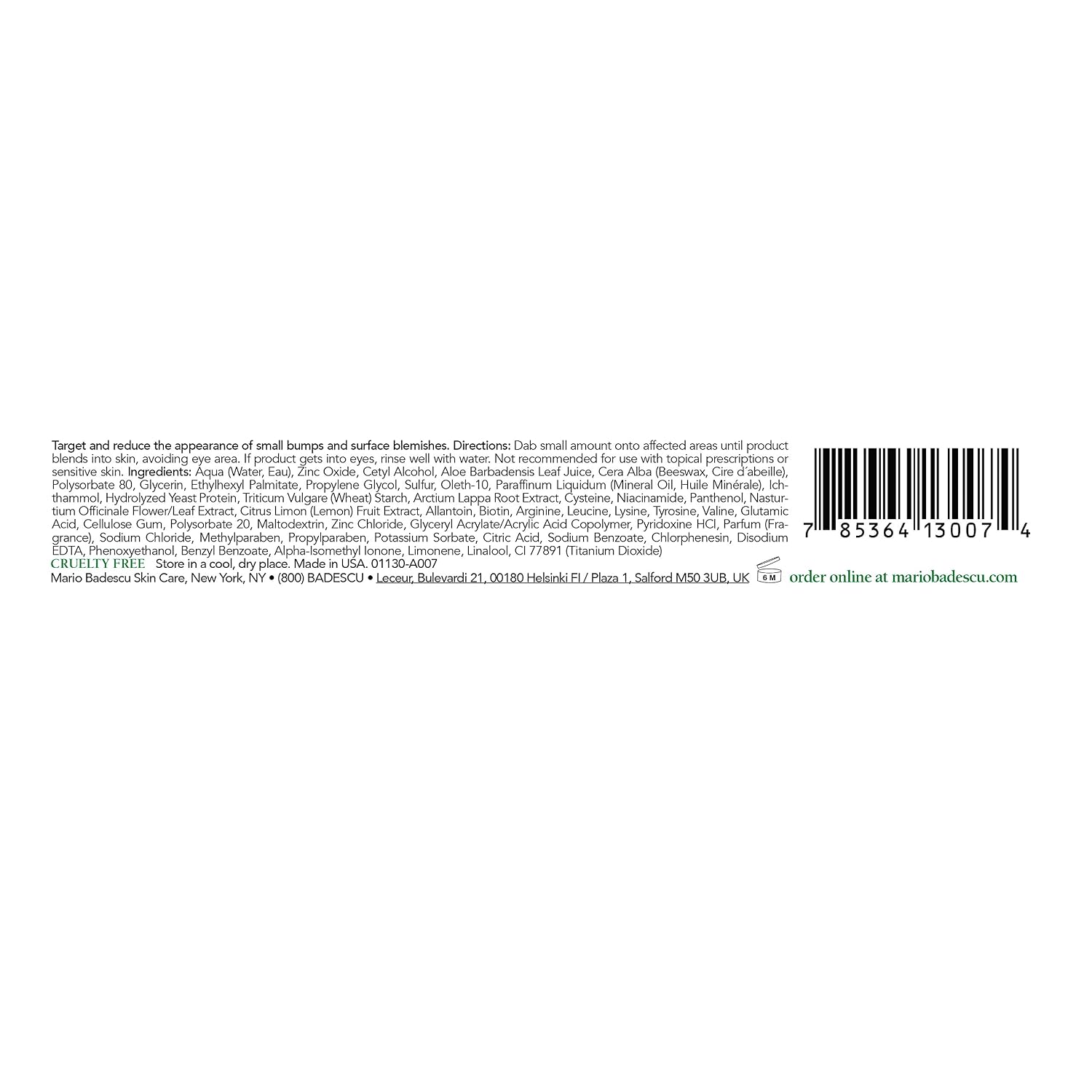 Badescu Drying Cream for Combination & Oily Skin | Clarifying Cream that Targets Bumps and Spots | Formulated with Sulfur & Zinc Oxide | 0.5 Ounce (Pack of 1) : Beauty & Personal Care