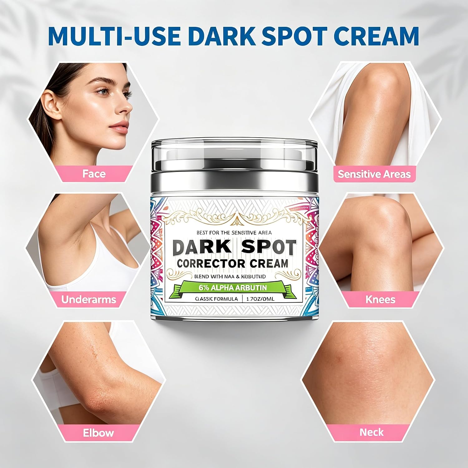 Dark Spot Remover for Face and Body. Gentle Dark Spot Corrector for Sun Spots and Freckles. Advanced Brightening Cream with Non-Greasy Formula for Fast Absorption : Beauty & Personal Care