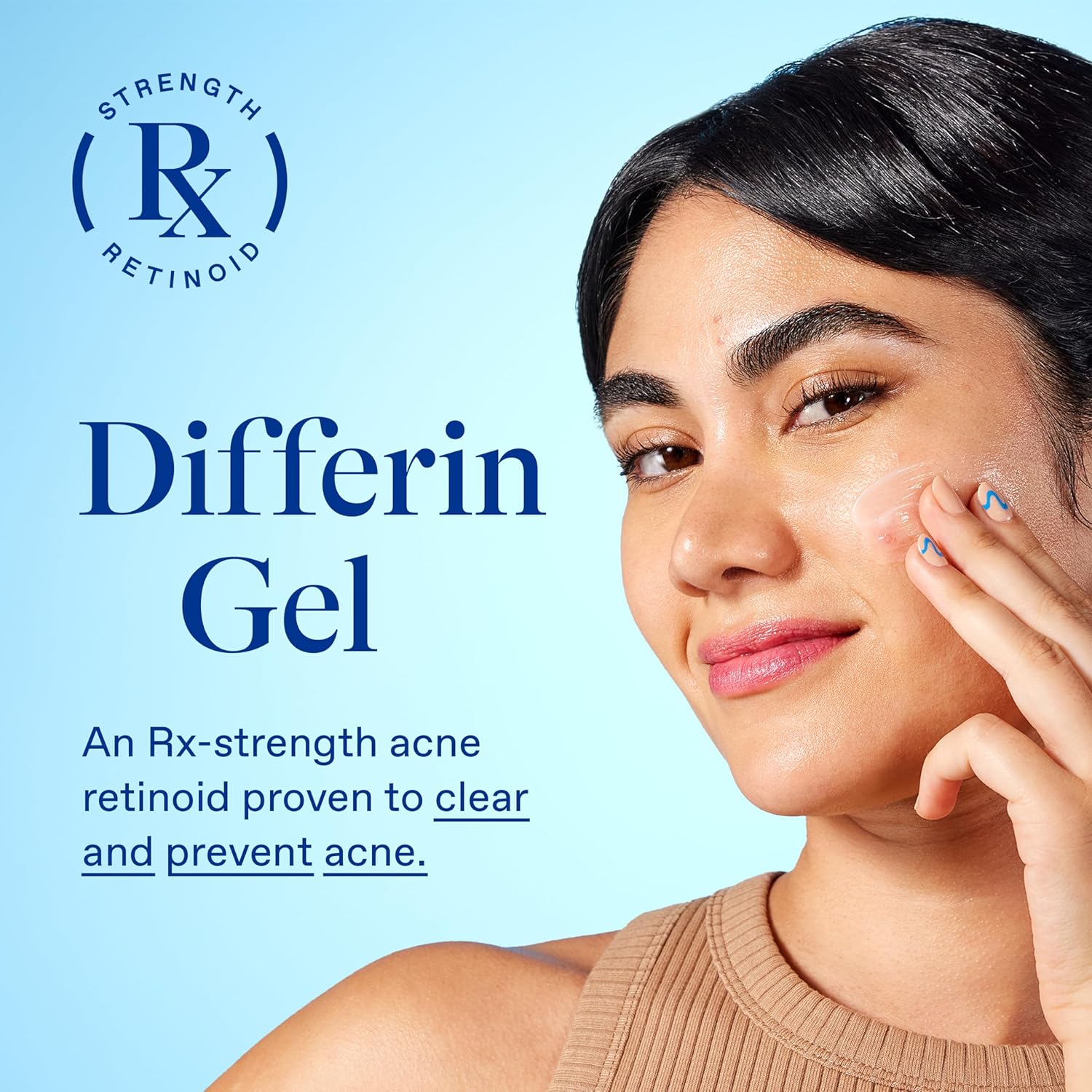 Acne Treatment Gel. 60 Day Supply. Retinoid Treatment for Face with 0.1% Adapalene. Gentle Skin Care for Acne Prone Sensitive Skin.