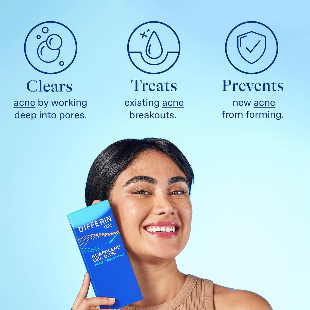 Acne Treatment Gel. 90 Day Supply. Retinoid Treatment for Face with 0.1% Adapalene. Gentle Skin Care for Acne Prone Sensitive Skin. 45g Pump (Packaging May Vary) : Beauty & Personal Care