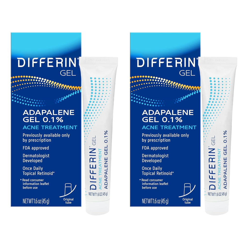 Acne Treatment Gel. 60 Day Supply. Retinoid Treatment for Face with 0.1% Adapalene. Gentle Skin Care for Acne Prone Sensitive Skin.