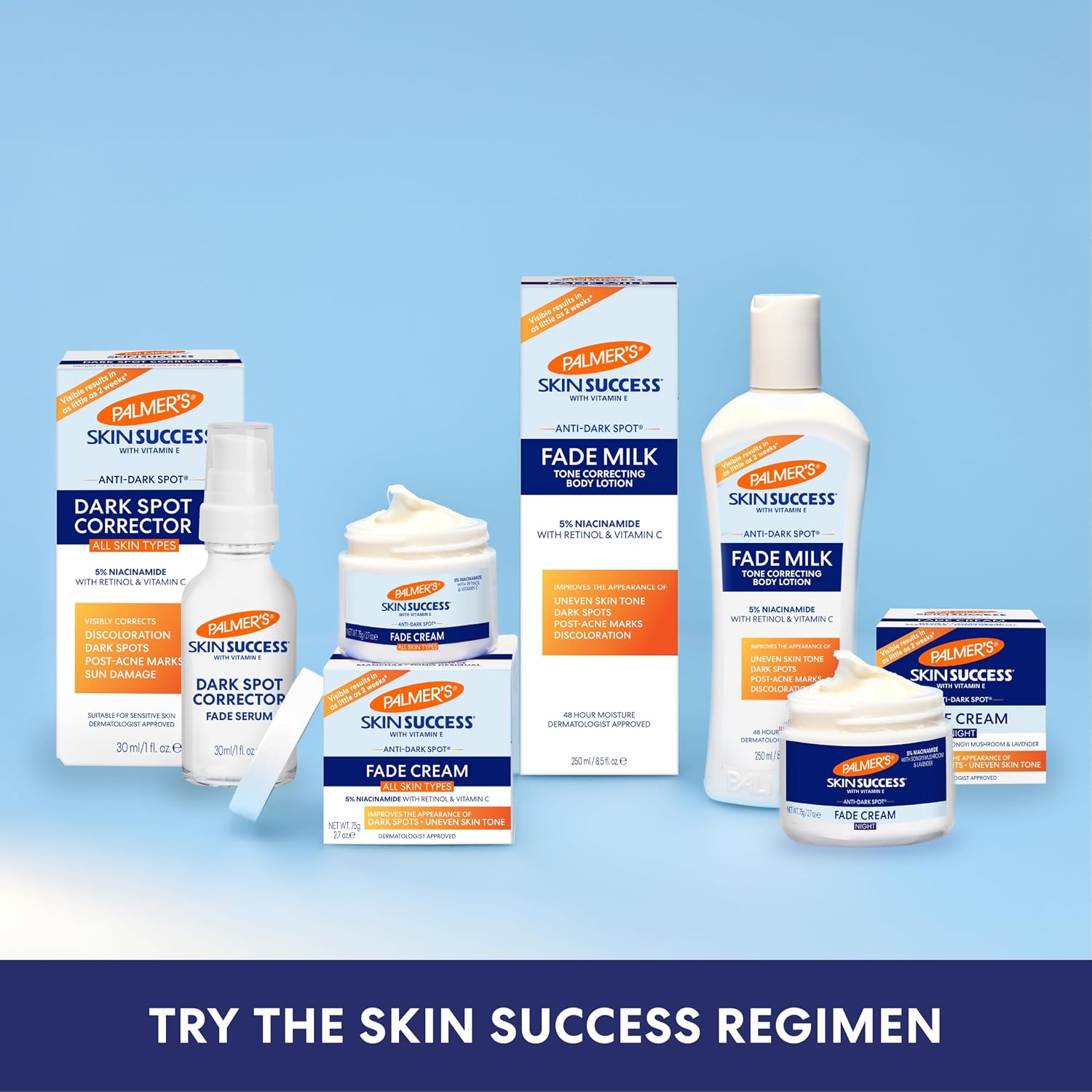 Palmer's Skin Success Anti-Dark Spot Fade Cream with Vitamin E and Niacinamide. for All Skin Types 2.7 Ounce : Beauty & Personal Care