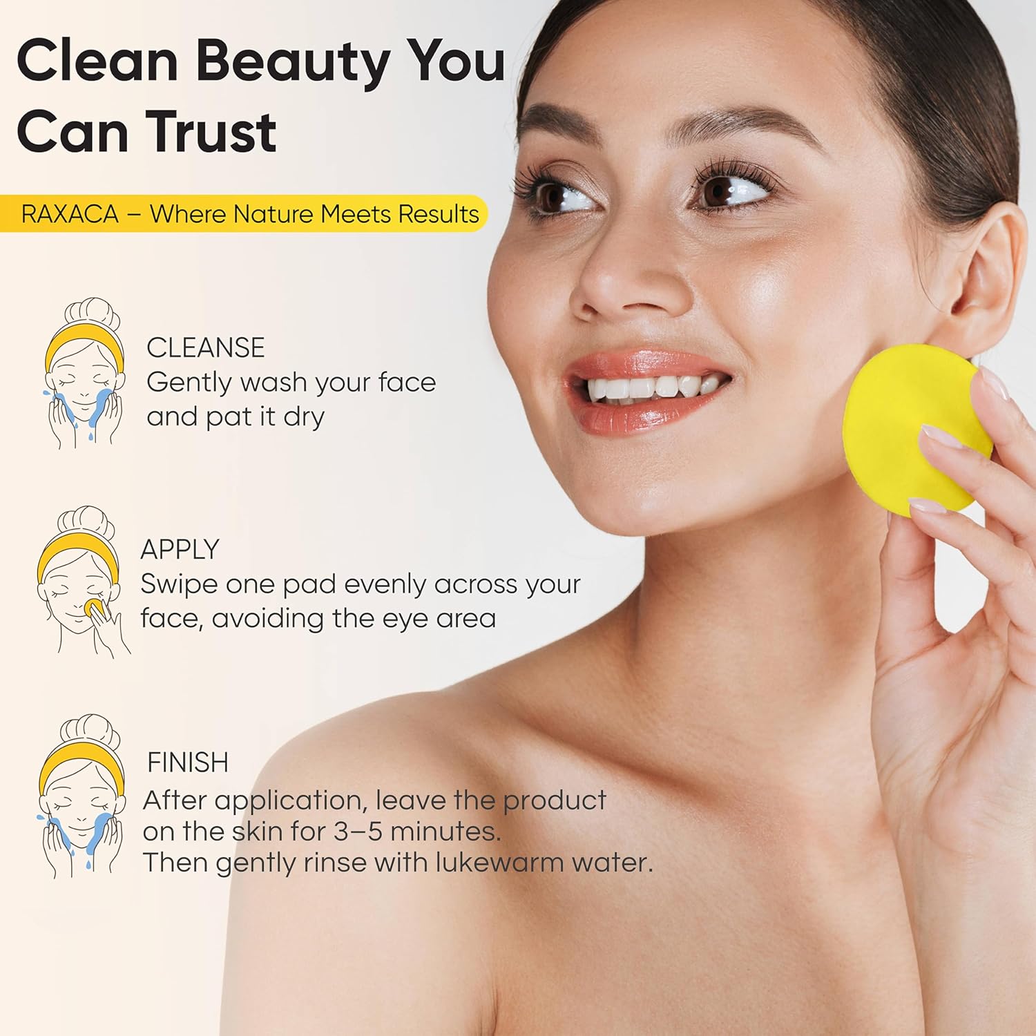 Kojic Acid & Turmeric Facial Cleansing Pads. 50 Count. Vitamin C. Gentle Exfoliating Cotton Pads for Brighter & Refreshed Looking Skin. Daily Facial Cleansing Pads : Beauty & Personal Care