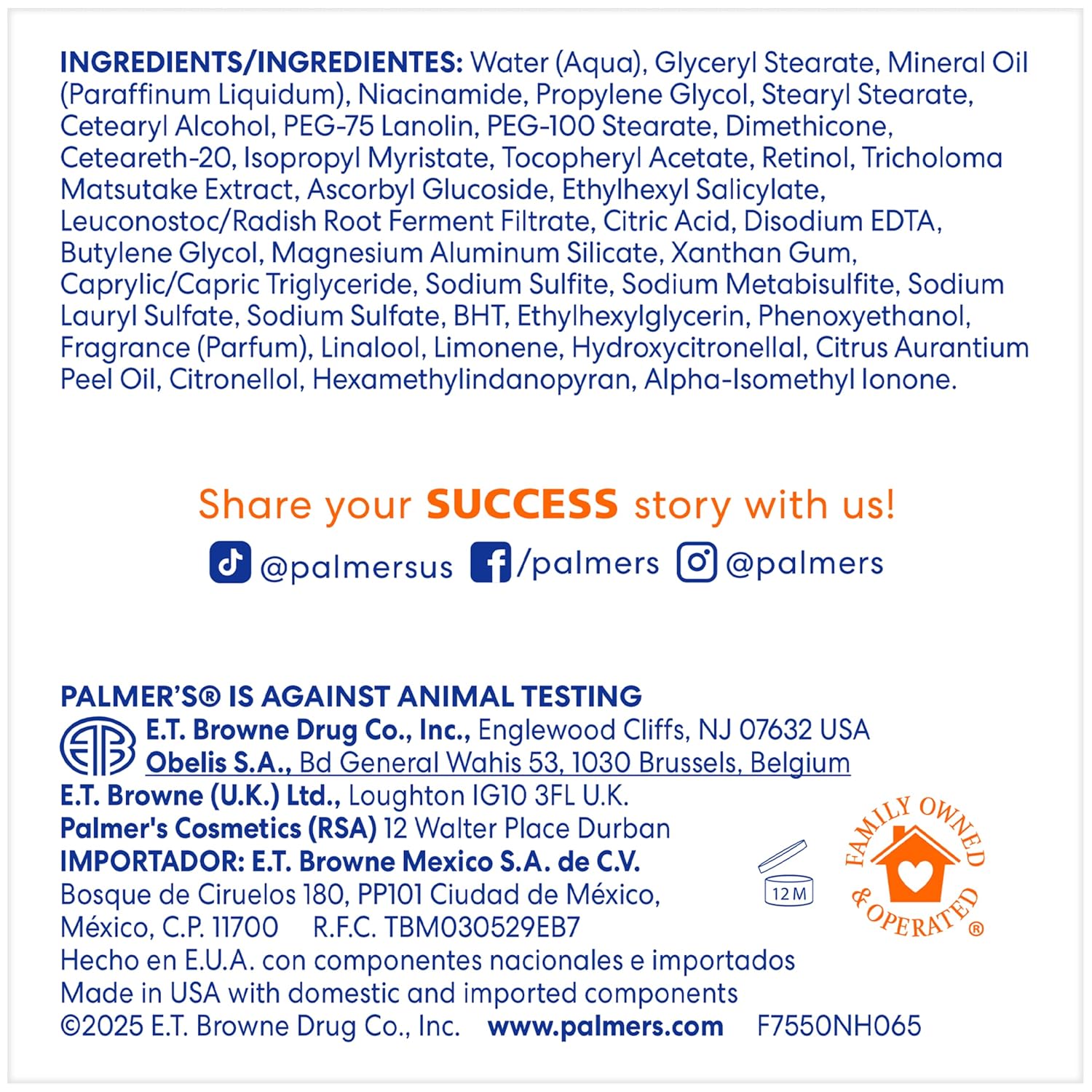 Palmer's Skin Success Anti-Dark Spot Fade Cream with Vitamin E and Niacinamide. for All Skin Types 2.7 Ounce : Beauty & Personal Care
