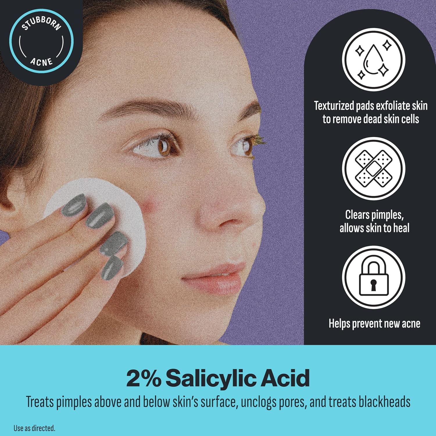 Oxy Deep Pore Acne Facial Cleansing Pads. Maximum Strength 2% Salicylic Acid Stubborn Acne Treatment. Fights Breakouts. Exfoliates. Unclogs. Treats Blackheads. Dermatologist Recommended. 55 Pads